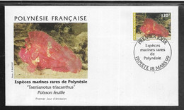 Thème Poissons - Polynésie Française - Enveloppe - TB - Fishes
