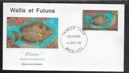 Thème Poissons - Wallis Et Futuna - Enveloppe - TB - Fishes