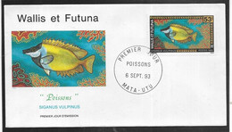 Thème Poissons - Wallis Et Futuna - Enveloppe - TB - Fishes
