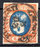 ROUMANIE - (Principauté) - 1869 - N° 24 - 25 B. Orange Et Bleu - (Prince Charles) - 1858-1880 Moldavia & Principato