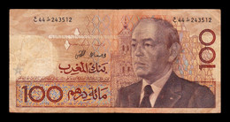 Marruecos Morocco 100 Dirhams 1987 Pick 65a BC/MBC F/VF - Marocco