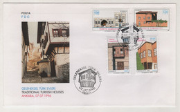 TURKEY,TURKEI,TURQUIE ,TRADITIONAL TURKISH HOUSES ,1996 FDC - Brieven En Documenten