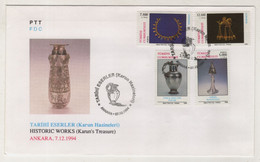 TURKEY,TURKEI,TURQUIE ,HISTORIC WORKS ,1994 FDC - Storia Postale