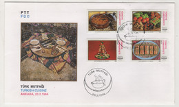 TURKEY,TURKEI,TURQUIE TURKISH CUISINE ,1994 FDC - Briefe U. Dokumente