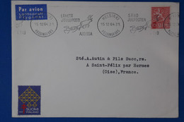 Q24 FINLANDE BELLE LETTRE 1959 HELSINSKI POUR ST FELIX FRANCE+ SURCHARGE + AFFRANCHISSEMENT PLAISANT - Cartas & Documentos