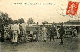 La Courtine * Le Camp * Le Canon 155 Rimailho * Pièce Artillerie * Militaires Militaria - La Courtine