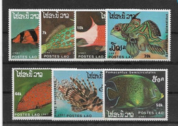 Thème Poissons - Lao - Timbres Neufs Sans Charnière ** - TB - Vissen