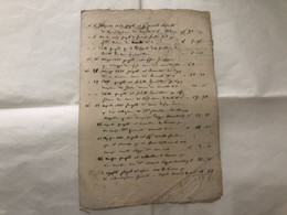 CAVIGLIANO:SVIZZERA CANTON TICINO MANOSCRITTO DOCUMENTO NOTE SPESE NOTAIO 1869 - Manuscripts