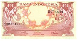 Indonesia 10 Rupiah 1959 Neuf - Indonésie