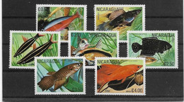 Thème Poissons - Nicaragua - Timbres Neufs Sans Charnière ** - TB - Vissen