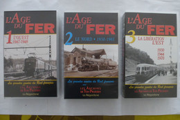 L'AGE DE FER : Le RAIL FRANCAIS, L'OUEST 1947-1948 - LOT De 3 Cassettes VIDEO VHS édité En 2000 - Viajes