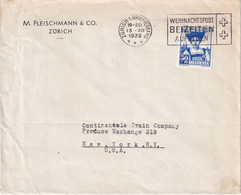 SUISSE 1939 LETTRE DE ZURICH POUR NEW YORK - Sonstige & Ohne Zuordnung