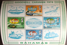 Bahamas 1970 Goodwill Caravan Minisheet MNH - 1963-1973 Autonomie Interne
