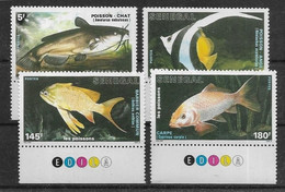 Thème Poissons - Sénégal - Timbres Neufs Sans Charnière ** - TB - Poissons