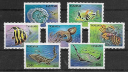 Thème Poissons - Tanzanie - Timbres Neufs Sans Charnière ** - TB - Fishes