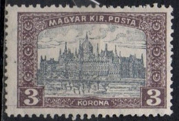 Ungheria, 1916/18 - 3k Parliament Building - Nr.124 MNH** - Ungebraucht