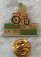 Pin's - Motos - ENDURO 92 - LE TOUQUET - - Motos