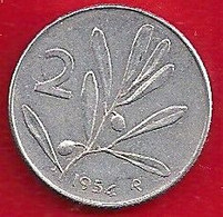 ITALIE 2 LIRE - 1954 - 2 Lire