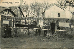 La Souterraine * Aéroplane Avion Biplan GUYOT VERDIER à La Sortie Des Ateliers * Constructeur Aviation - La Souterraine