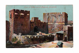 Jerusalem, Israel, "Court Of David And Of Hippicus", Pre-1915 Postcard, Canada - Israel