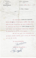 1952 AUTIGNAC - GARDE CHAMPETRE MAURICE BOUSQUET CONCERNANT HUBERT PONS - Historical Documents