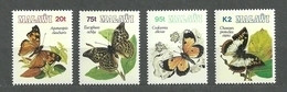 Malawi, 1993 (#617-20a), Butterflies, Mariposas, Papillons, Farfalle, Schmetterlinge, Borboletas, Motyle, Insects, Fauna - Papillons