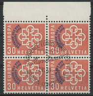 SUISSE EUROPA 1959 Y&T N° 632 (Zumstein N° 349) Bloc De Quatre COTE 20 € NEUFS ** (MNH). Qualité TB - Gebruikt