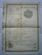 Département De L'Yonne-S/Préfecture De Joigny-Commune De Charny:autorisation De Circulation Du17/09/1816 Sur Velin - Manuscripts