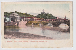 TORINO  PONTE VITTORIO EMANUELE I E CHIESA GRAN MADRE DI DIO - Brücken