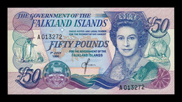 Islas Malvinas Falkland 50 Pounds Elizabeth II 1990 Pick 16 SC UNC - Falkland Islands