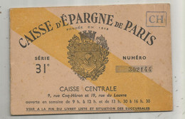 JC , Livet De CAISSE D'EPARGNE De PARIOS , Série 31 E , Caisse Centrale , 1948 , 3 Scans , Frais Fr 2.15 E - Zonder Classificatie