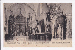 Delcampe - CP 83 BARGEMON Notre Dame De Montaigu Interieur - Bargemon