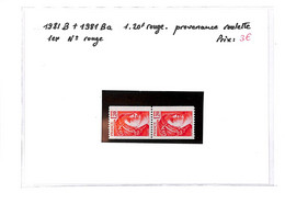 SABINE - 1981B+1981Ba -provenance Roulette  ( Neuf Sans Charniere)-voir Scan - Unused Stamps