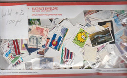 WORLDWIDE- Unused And Used Stamps.Amount 100 Gr.(USA,Europe,Asia)-Lot # 2 - Lots & Kiloware (min. 1000 Stück)