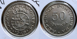 CAPE VERDE 50 CENTAVOS 1949 Km#6 (G#17-28) - Cap Verde