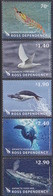 Ross, N° 140 à 144 + Bloc 6 (Chaîne Alimentaire : Krill, Pétrel, Manchot Adélie, Phoque Crabier, Baleine Bleue) Neuf ** - Unused Stamps