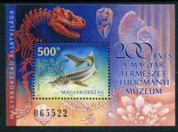 HUNGARY 2002 Bicentenary Of Natural Sciences Museum Block MNH / **.   Michel Block 272 - Ungebraucht