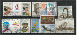 Année Complète ANDORRE 1992. 12 T-p Oblitérés Première Qualité, Oblitération Ronde - Used Stamps