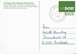 Irland / Ireland - Ganzsache Postkarte Gestempelt / Postcard Used (i664) - Interi Postali