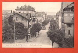 ZOA-19 RARE Lausanne, Boulevard De Grancy, Ligne De Tram. Jullien 6984 Circulé 1909 - VD Vaud