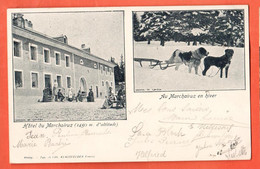 ZOA-22 RARE : Multivues Hotel Du Marchairuz  Chiens De Traineaux Polaires.. Klausfelder Circulé 1904 Vers Sissach - VD Vaud