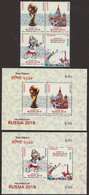 Bangladesh 2018 FIFA World Cup Football 4v Stamp + 2 MS Soccer Russia MNH Fussball - 2018 – Rusland