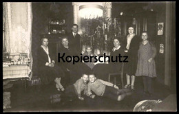 ALTE FOTO POSTKARTE SYLVESTER JÜTERBOG 31.12.1932 WOHNZIMMER NEUJAHR 1933 Familie Weihnachten Ansichtskarte Cpa Postcard - Jueterbog