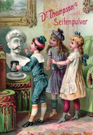 5  Cartes Dr. Thompson's  Seifenpulver  Schutzmarke Schwan De Zwaan  Fabriken In Aachen,Wittenberg,& Verviers - Sonstige & Ohne Zuordnung