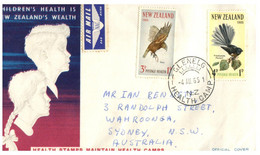 (OO 4) New Zealand Cover Posted To Australia - Birds - Children's Health - 1965 - Briefe U. Dokumente