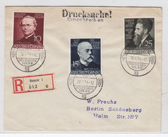 Danzig R-Drucksache Mit Satz-Frankatur SST Nach Schöneberg AKs - Storia Postale