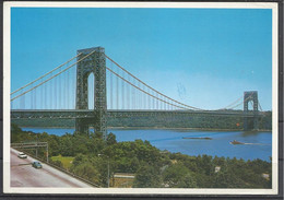 United States, NY, New  York, George Washington Bridge, "Printed In Italy, 1990. - Bridges & Tunnels
