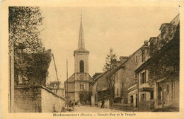 Hérimoncourt * La Grande Rue Et Le Temple - Sonstige & Ohne Zuordnung