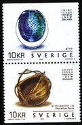 ART OF GLASS And MAORI HAND CRAFT SUEDE SCHWEDEN SWEDEN 2002 MNH MI 2293 2294 Folklore JOIN NEW ZEALAND - Verres & Vitraux