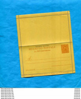 Colonia ERITREA- Biglietto  Nuovo -entier Postal-postal Stationery-da 20c -  1892 - Eritrea